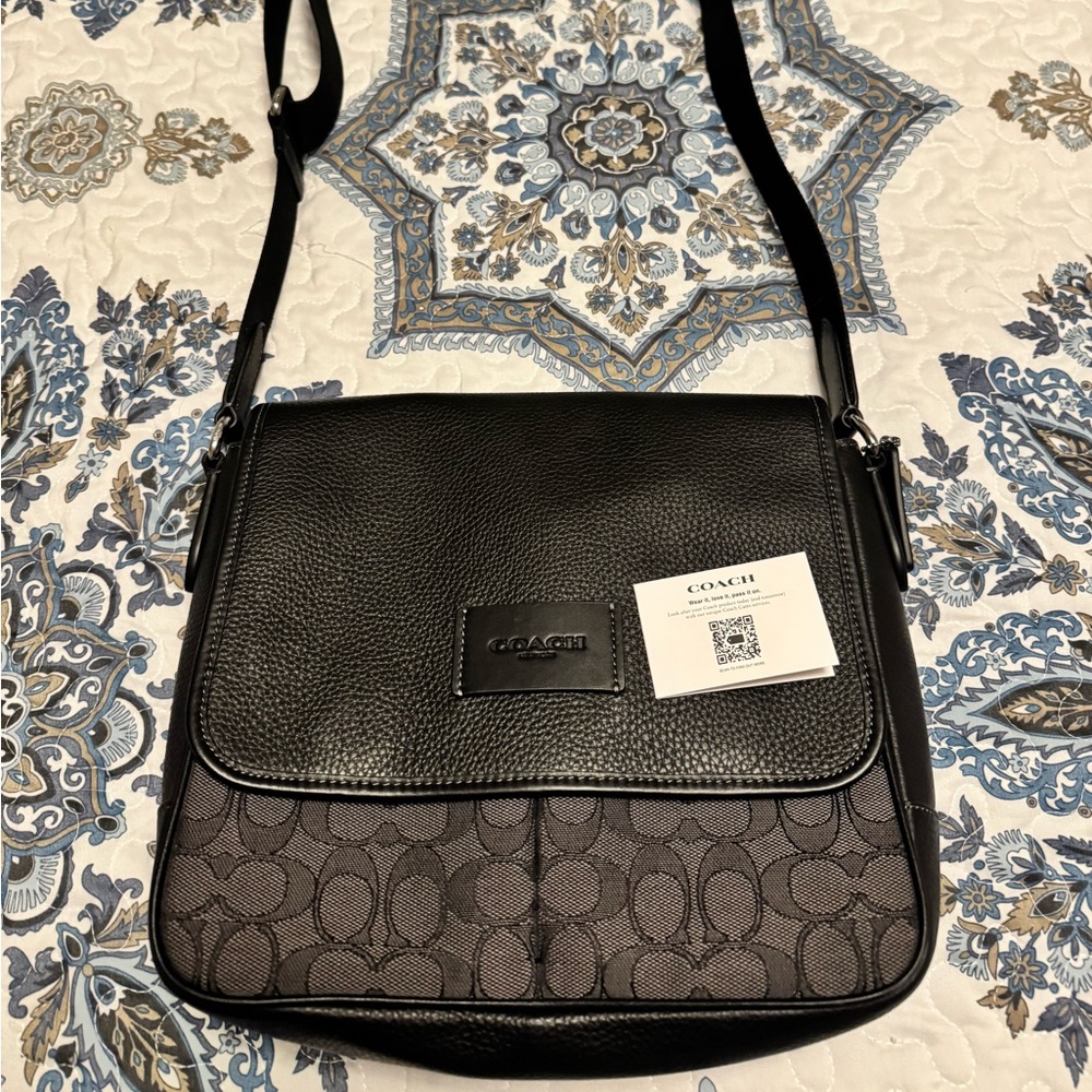 Coach Sprint map bag 25 signature black/charcoal/black.